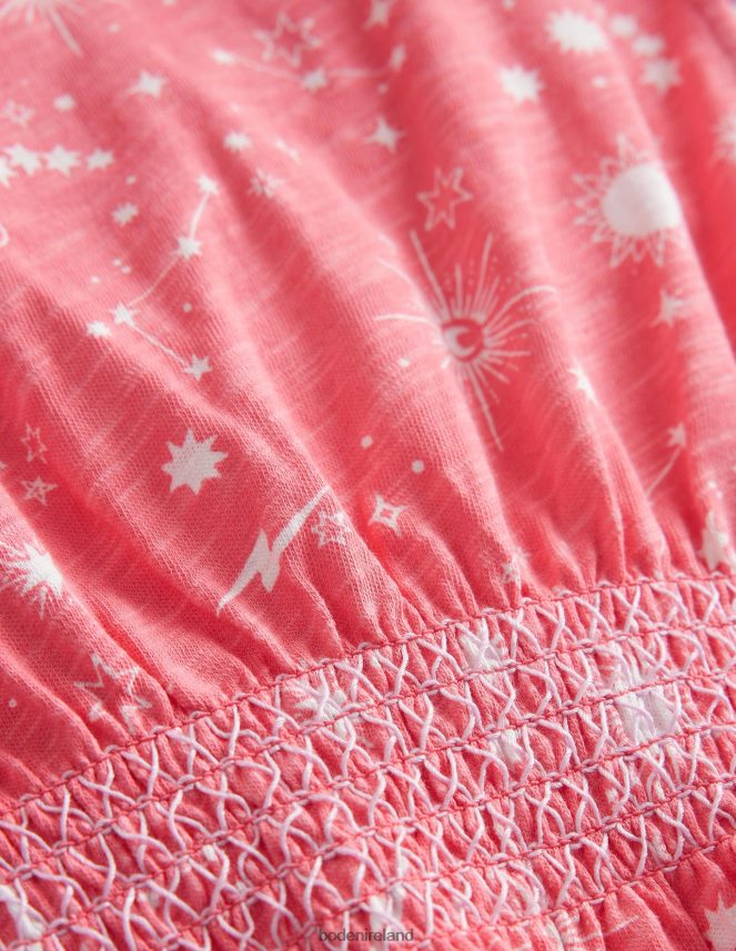 Peach Punch Pink Clothing Printed Holiday Dress Boden Girls L466L62804