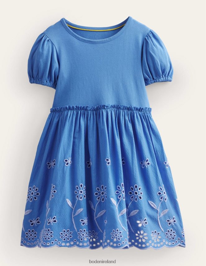 Penzance Blue Clothing Broderie Twirly Dress Boden Girls L466L62839