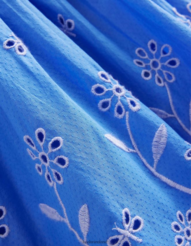 Penzance Blue Clothing Broderie Twirly Dress Boden Girls L466L62839