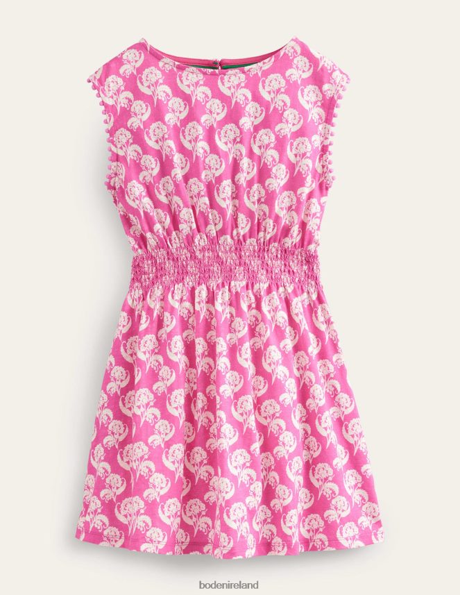 Plum Blossom Floral Stamp Clothing Printed Holiday Dress Boden Girls L466L6747