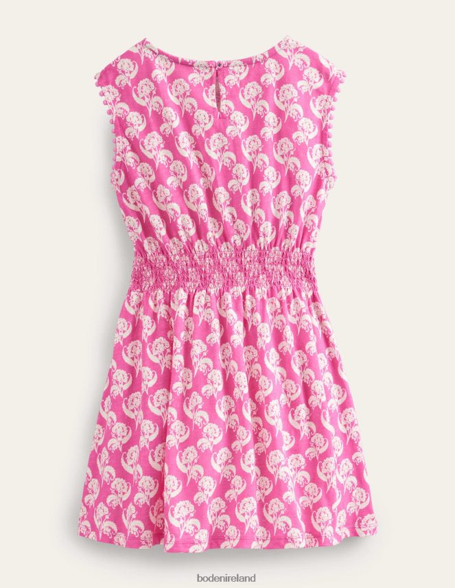 Plum Blossom Floral Stamp Clothing Printed Holiday Dress Boden Girls L466L6747