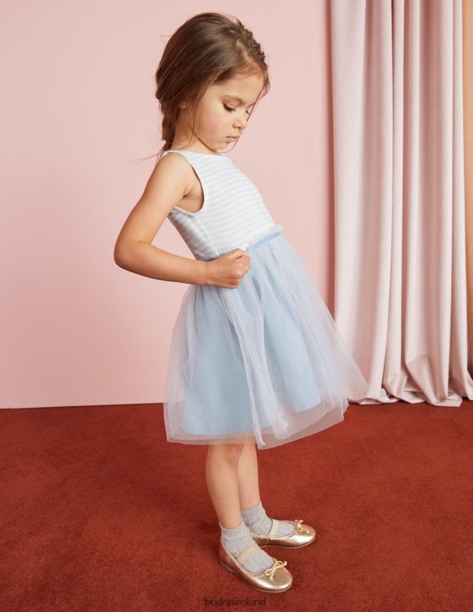 Provence Blue Clothing Tulle Jersey Dress Boden Girls L466L62940