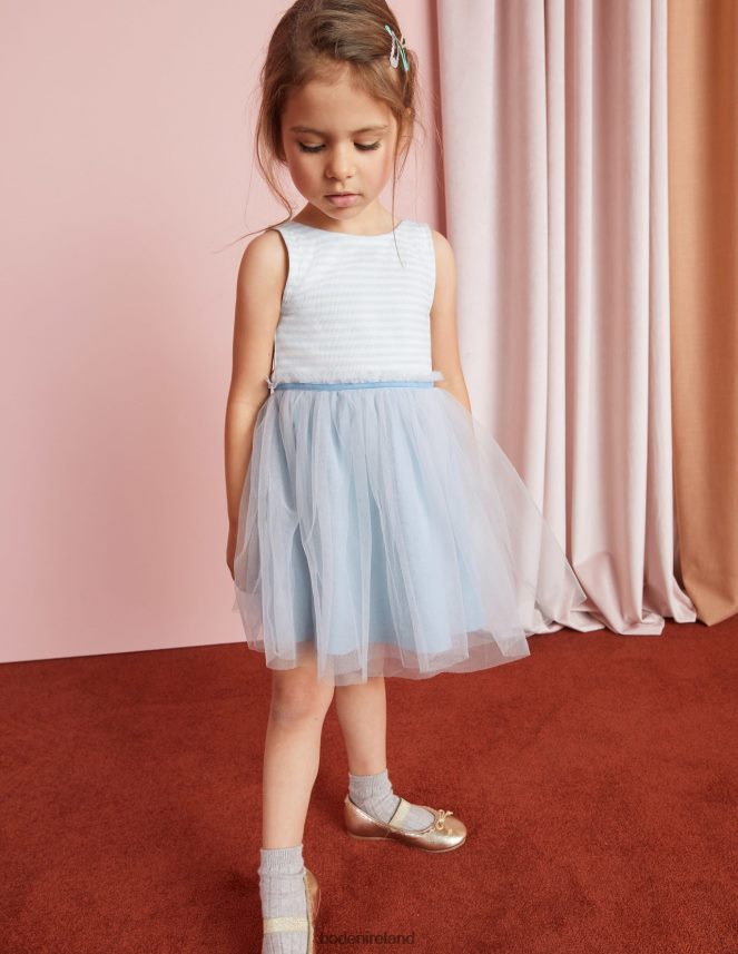 Provence Blue Clothing Tulle Jersey Dress Boden Girls L466L62940