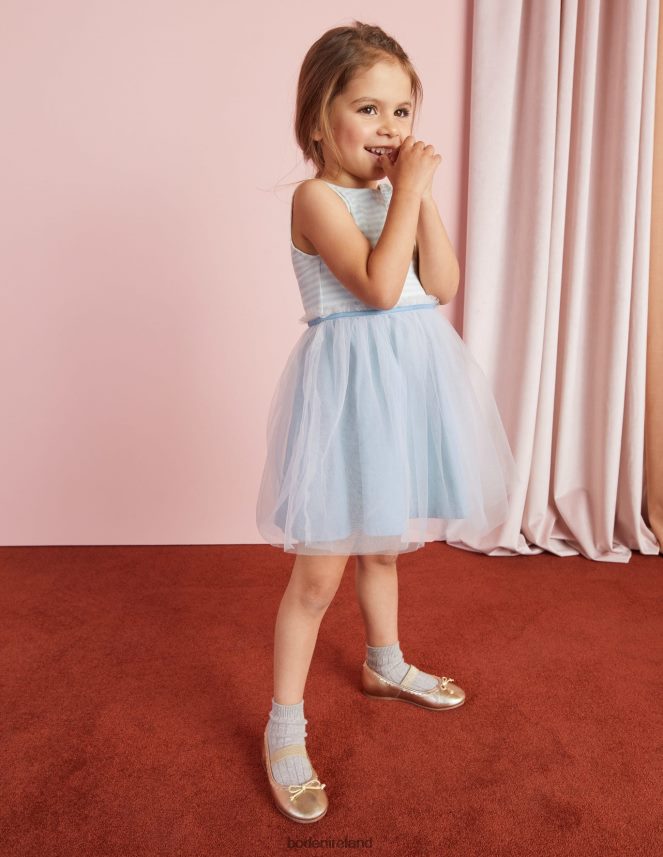 Provence Blue Clothing Tulle Jersey Dress Boden Girls L466L62940