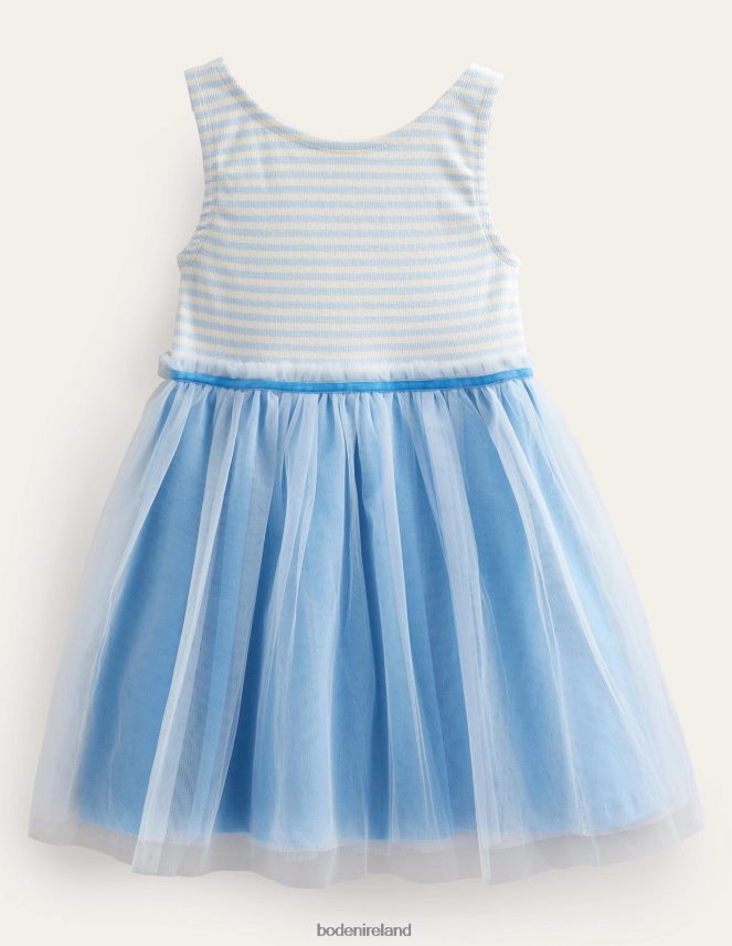 Provence Blue Clothing Tulle Jersey Dress Boden Girls L466L62940