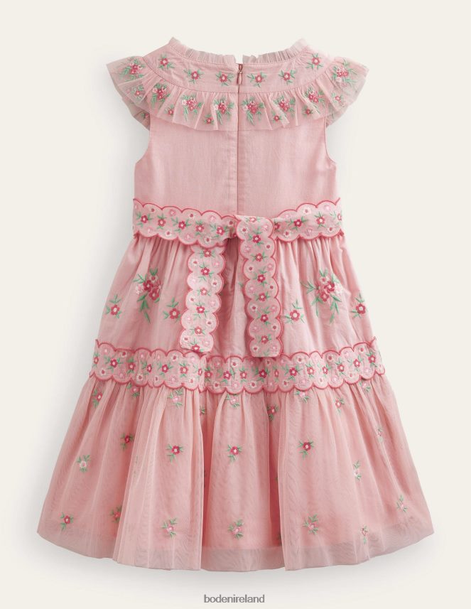 Provence Pink Clothing Embroidered Ditsy Tulle Dress Boden Girls L466L62844