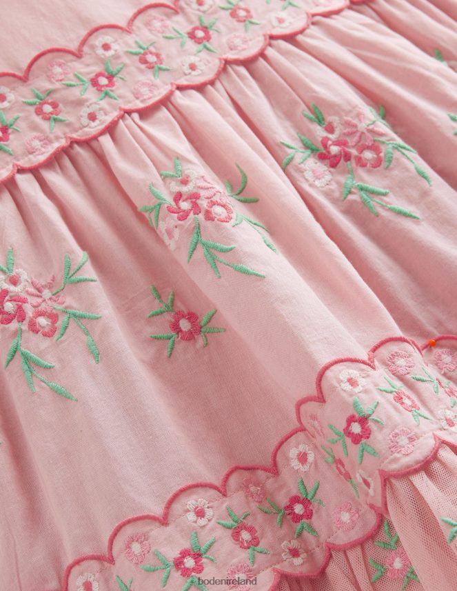 Provence Pink Clothing Embroidered Ditsy Tulle Dress Boden Girls L466L62844