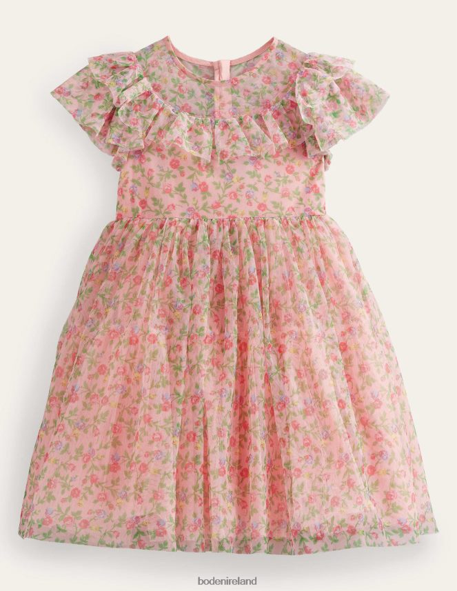 Rambling Rose Floral Clothing Frilly Tulle Dress Boden Girls L466L62827