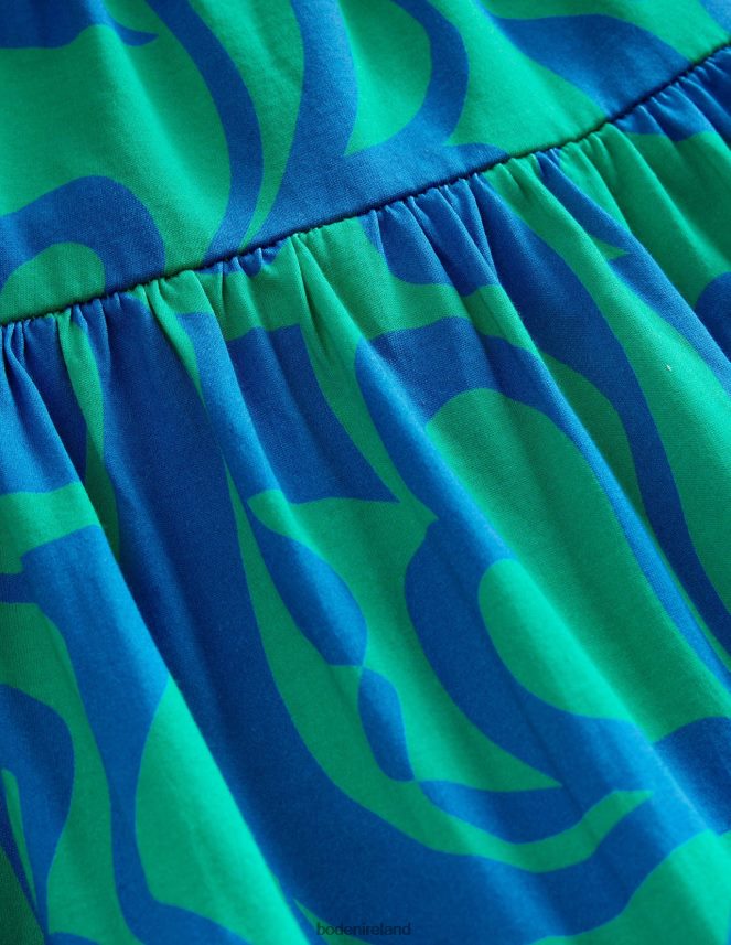 Tropical Green Clothing Tiered Jersey Maxi Dress Boden Girls L466L62898