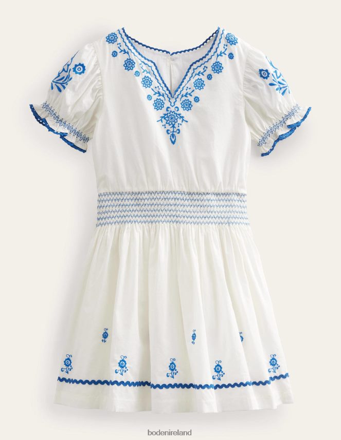 Vanilla Pod Clothing Embroidered Shirred Dress Boden Girls L466L62860