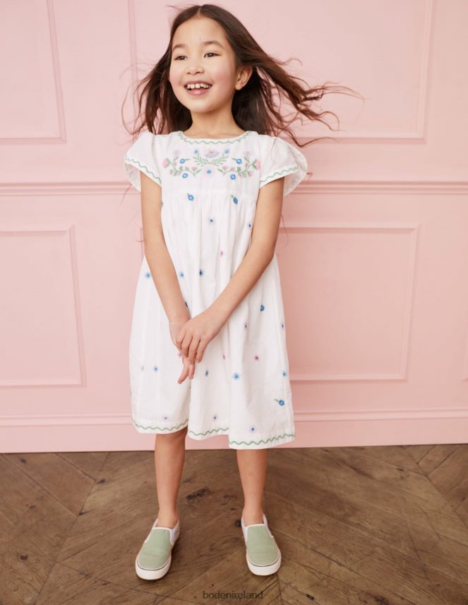 Vanilla Pod Clothing Embroidered Texture Dress Boden Girls L466L62796