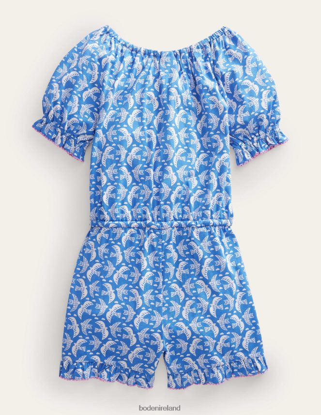 Cabana Blue Birds Clothing Jersey Playsuit Boden Girls L466L63241