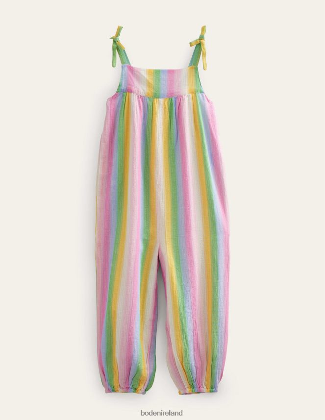 Rainbow Gradient Stripe Clothing Strappy Woven Jumpsuit Boden Girls L466L62778