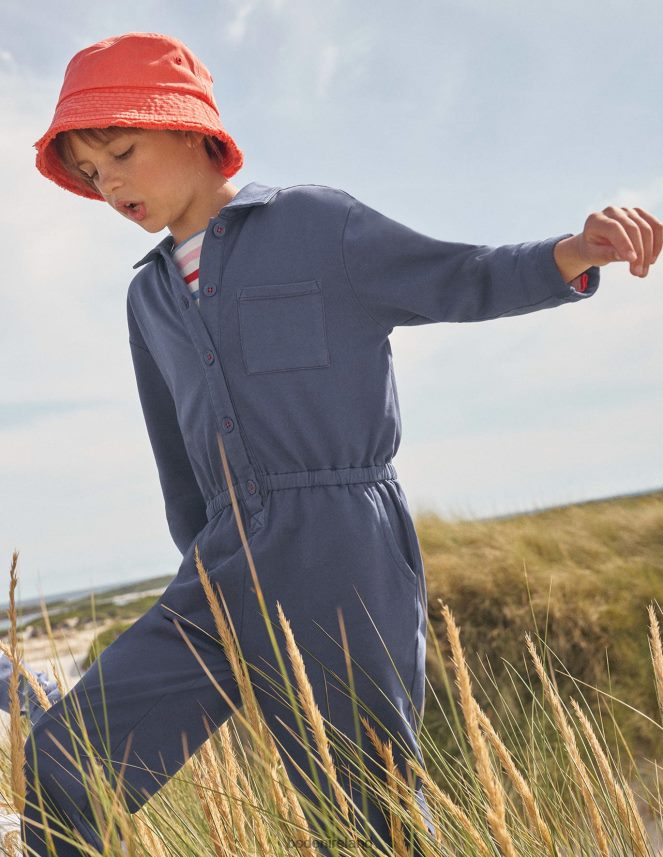 Starboard Blue Clothing Jersey Boiler Suit Boden Girls L466L62691