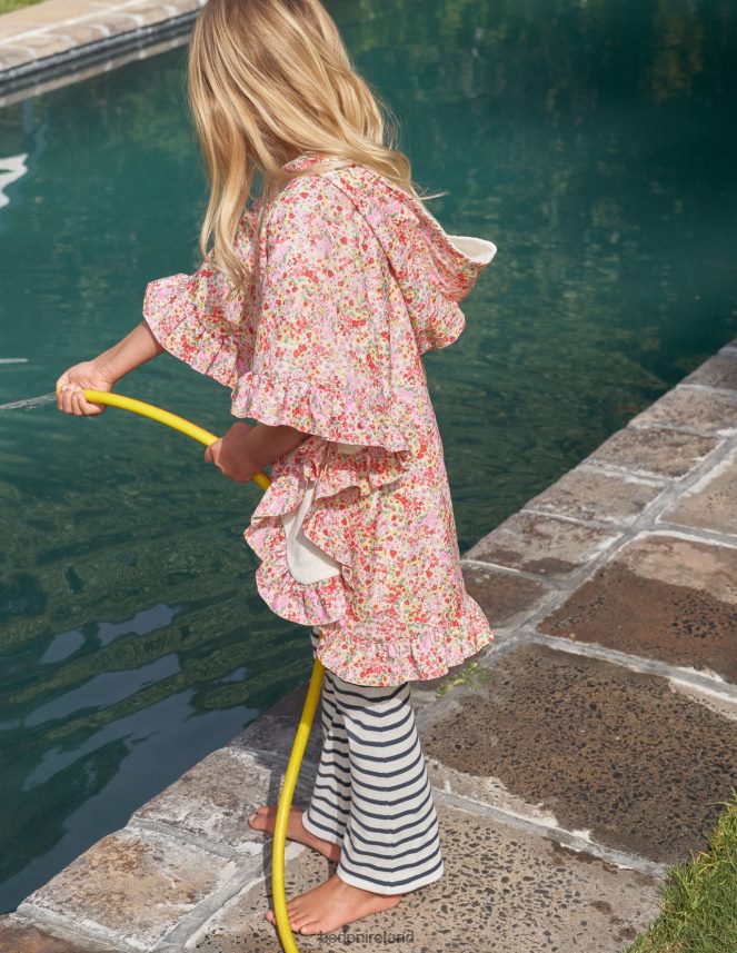 Ivory/Navy Clothing Jersey Kick Flare Leggings Boden Girls L466L63090