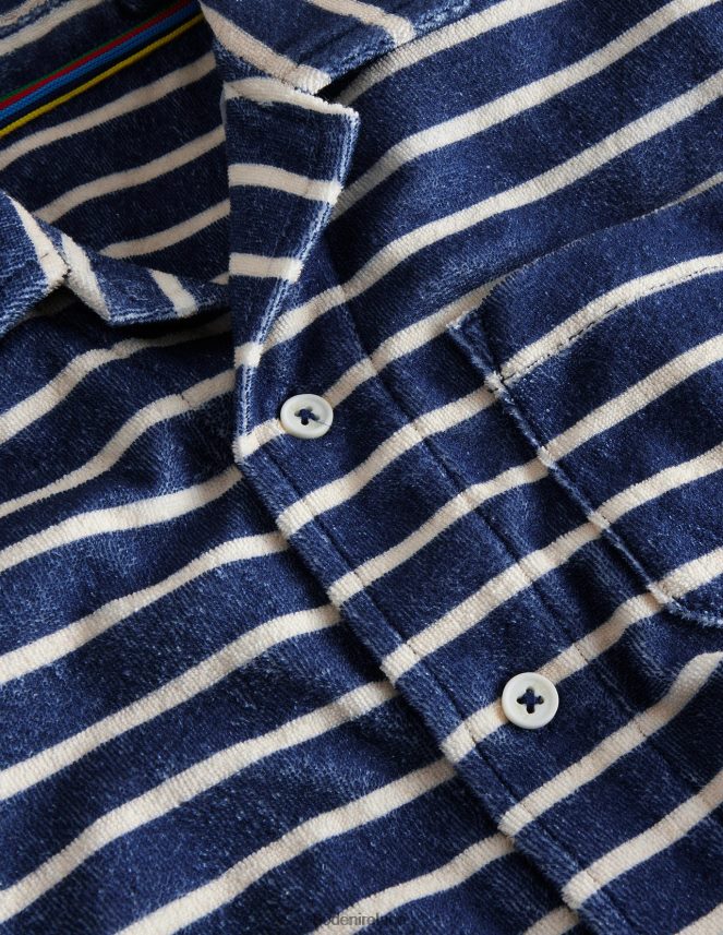 College Navy/Vanilla Pod Clothing Towelling Shirt Boden Girls L466L63051