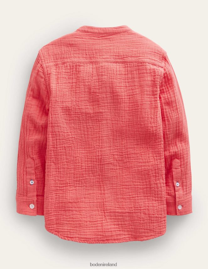 Jam Red Clothing Double Cloth Grandad Shirt Boden Girls L466L62972