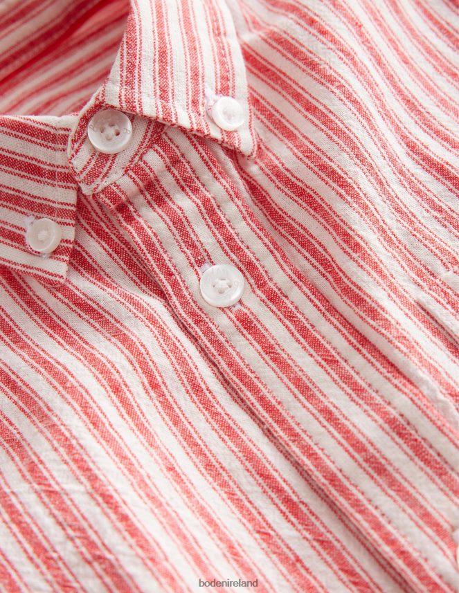 Red Ticking Stripe Clothing Strawberry Ticking Shirt Boden Girls L466L63028