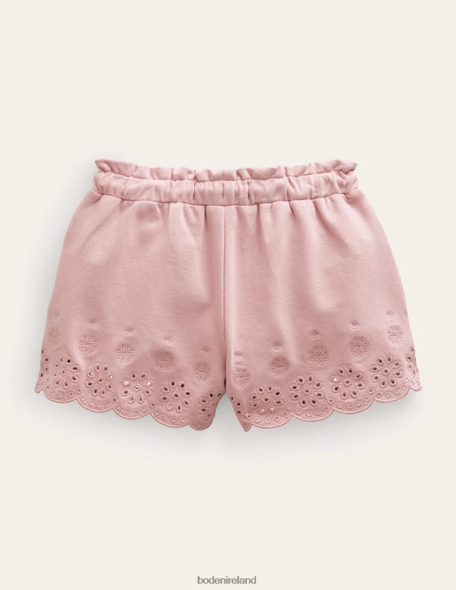 Almond Pink Clothing Jersey Eyelet Short Boden Girls L466L62759