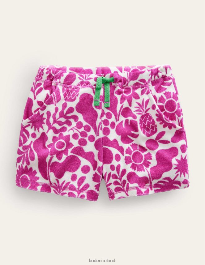 Amazing Pink Holiday Floral Clothing Printed Towelling Shorts Boden Girls L466L62655