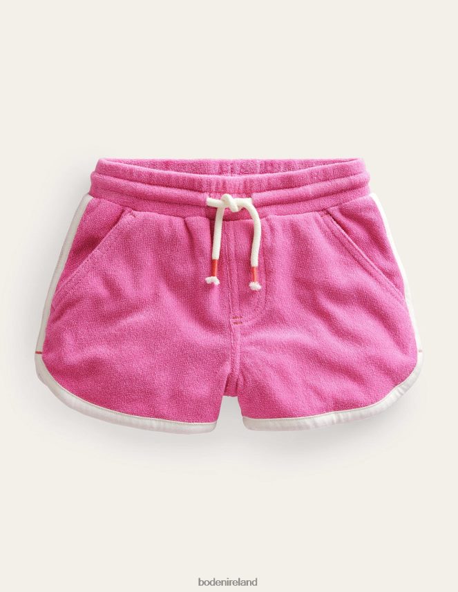 Bright Petal Pink Clothing Retro Jersey Shorts Boden Girls L466L62762
