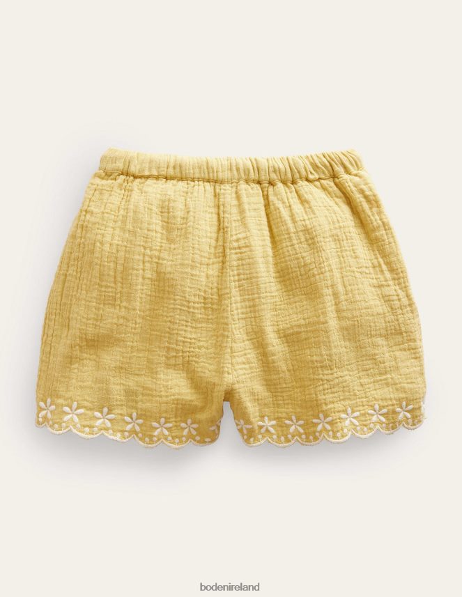 Buttercup Clothing Embroidered Hem Shorts Boden Girls L466L62625