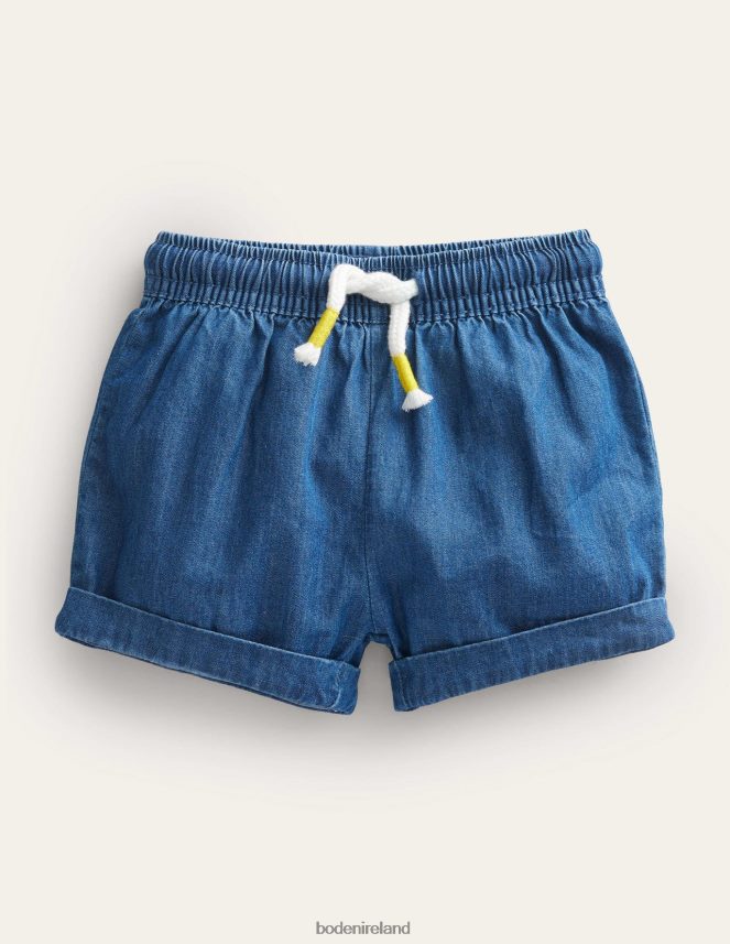 Mid Chambray Clothing Woven Shorts Boden Girls L466L63285