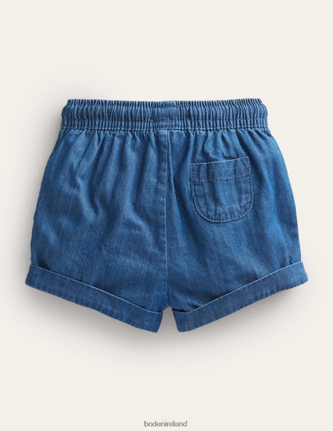 Mid Chambray Clothing Woven Shorts Boden Girls L466L63285