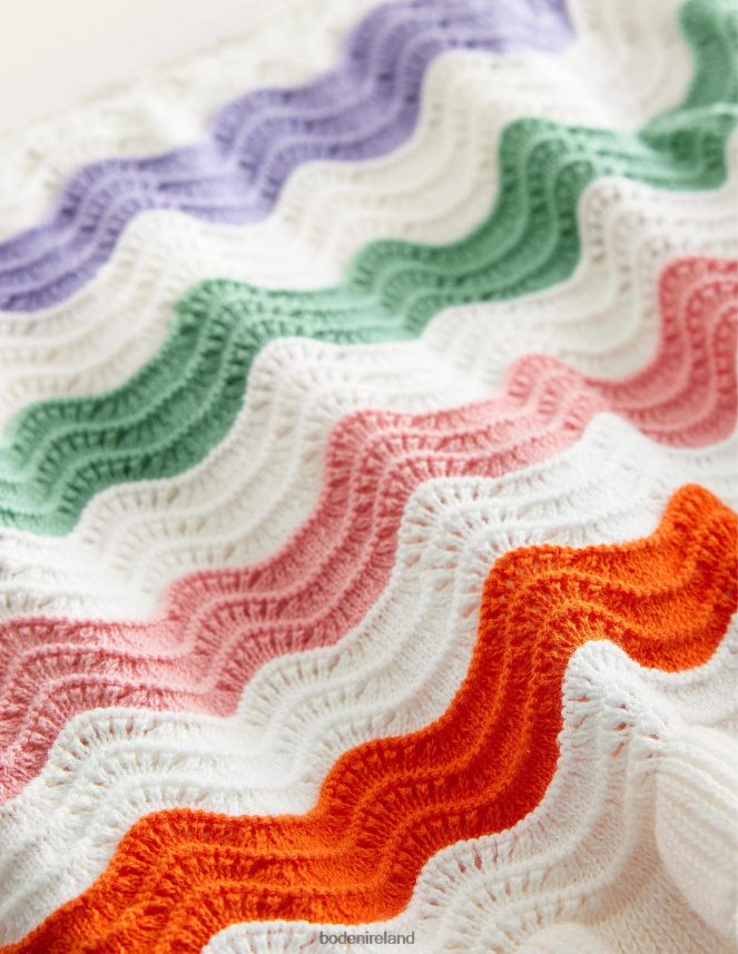 Multi Rainbow Clothing Knitted Frilled Shorts Boden Girls L466L63230