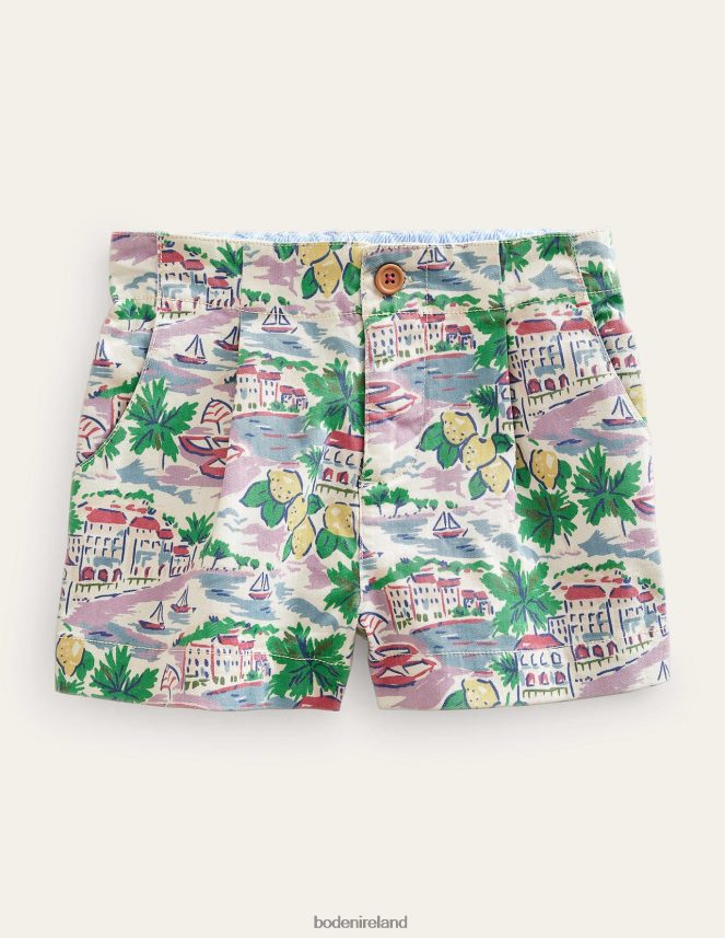 Multi Scene Print Clothing Printed Chino Shorts Boden Girls L466L62748