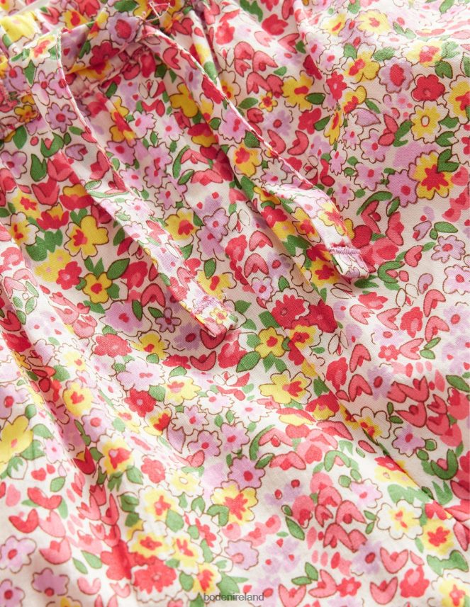 Peach Punch Floral Clothing Embroidered Hem Shorts Boden Girls L466L63144