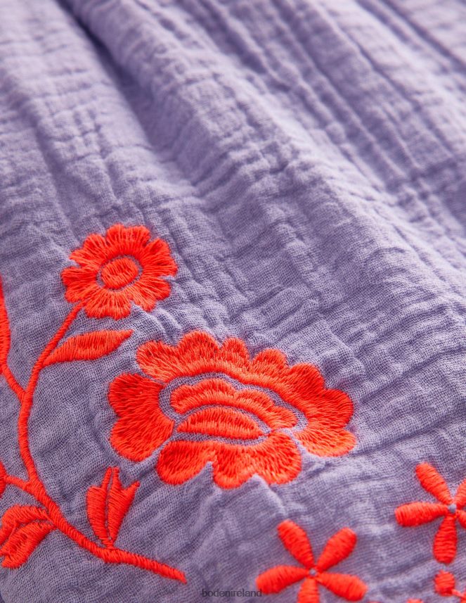 Pretty Lavender Clothing Embroidered Hem Shorts Boden Girls L466L6775