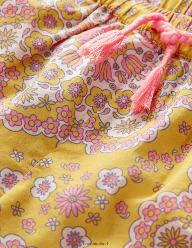 Sweetcorn Dizzy Daisy Clothing Scalloped-Hem Shorts Boden Girls L466L62624