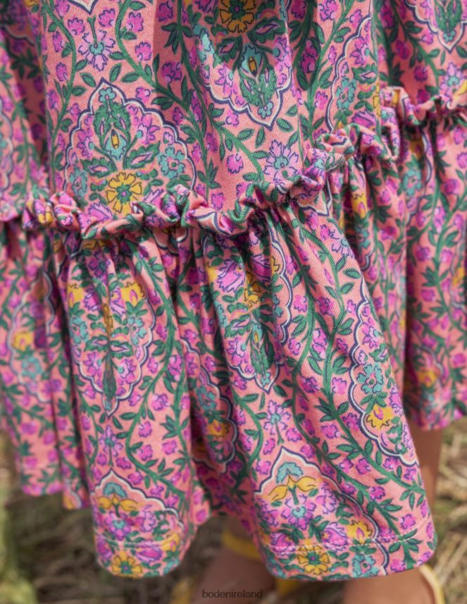 Azalea Woodblock Vine Clothing Printed Jersey Maxi Skirt Boden Girls L466L6783
