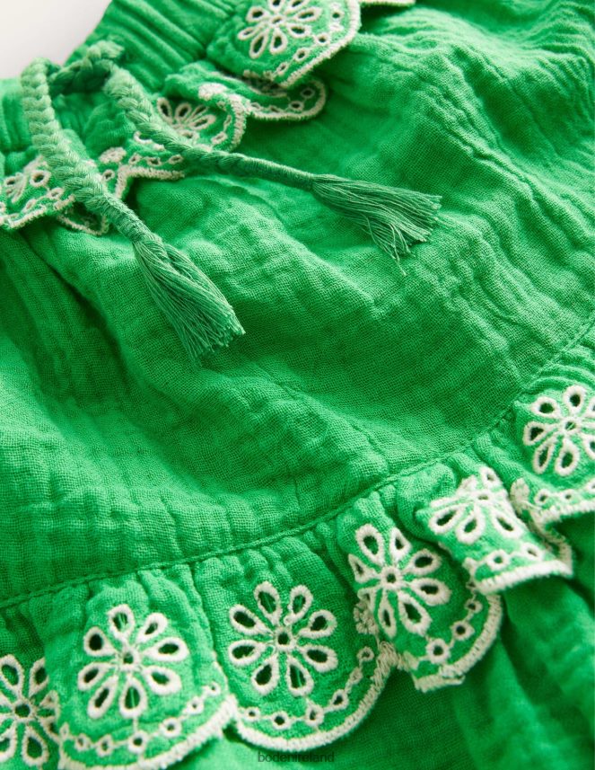 Bright Green Clothing Double Cloth Scallop Skirt Boden Girls L466L62626