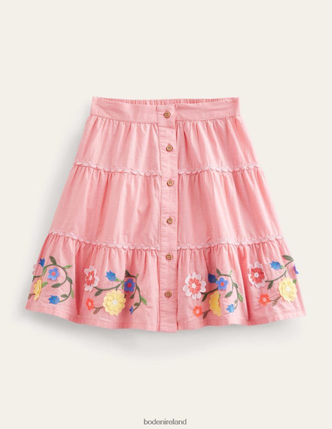 Crab Apple Clothing Embroidered Hem Midi Skirt Boden Girls L466L62666