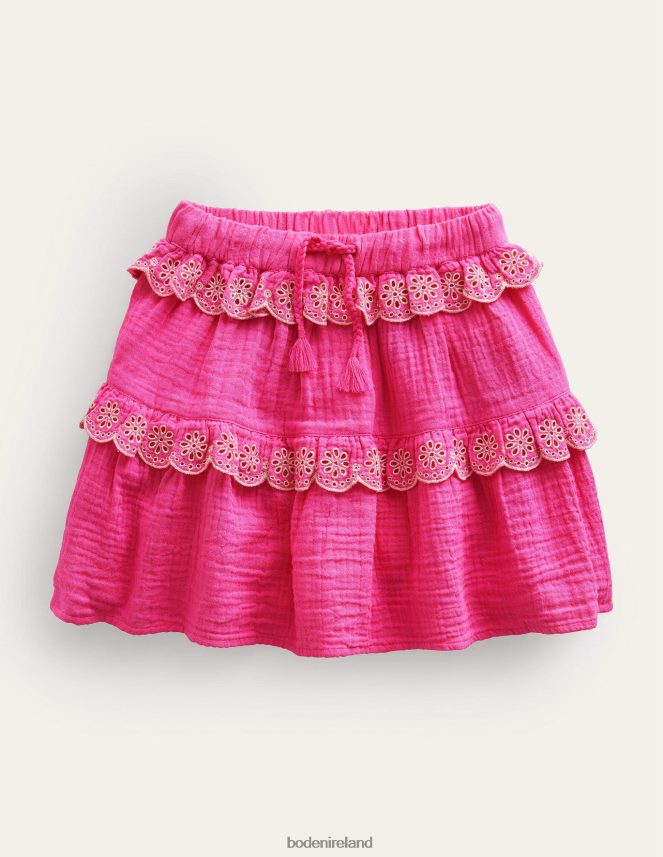 Festival Pink Clothing Double Cloth Scallop Skirt Boden Girls L466L62618