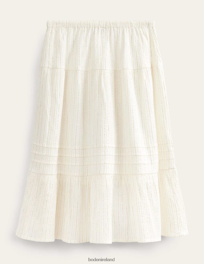 Ivory Clothing Metallic Maxi Skirt Boden Girls L466L62663