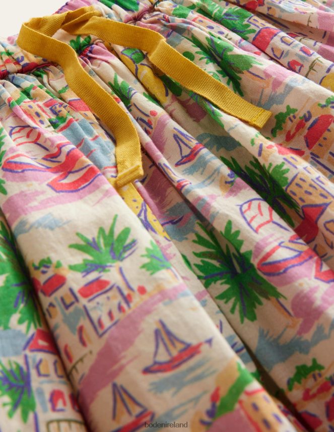 Multi Scene Print Clothing Twirly Skirt Boden Girls L466L62755