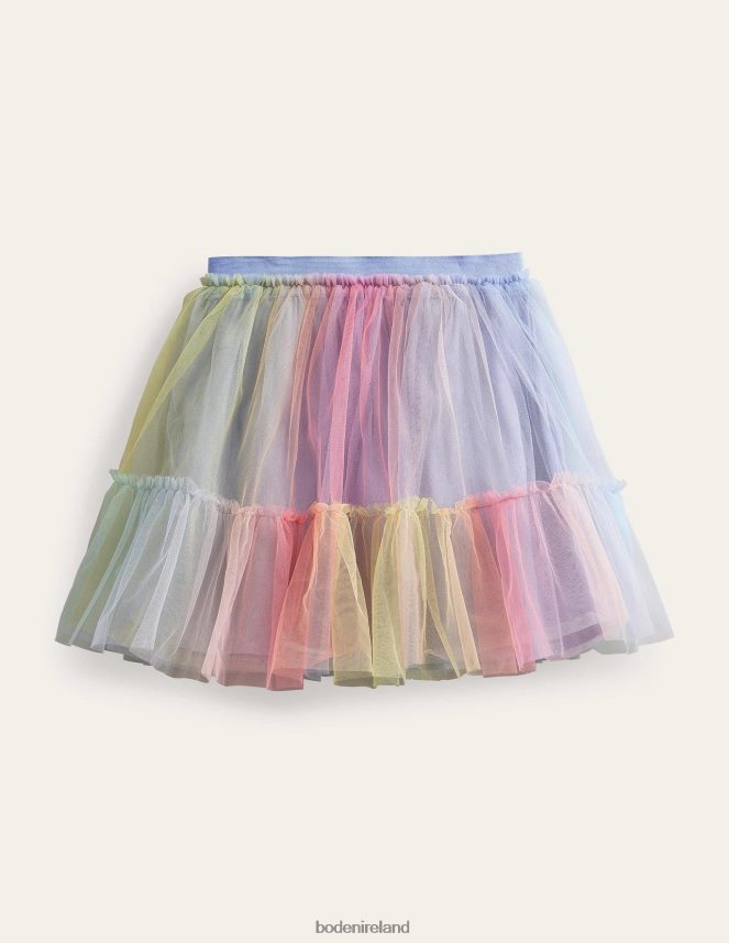 Ombre Clothing Printed Tiered Tulle Skirt Boden Girls L466L62988