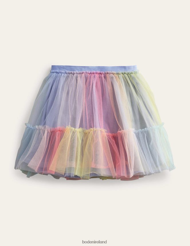 Ombre Clothing Printed Tiered Tulle Skirt Boden Girls L466L62988
