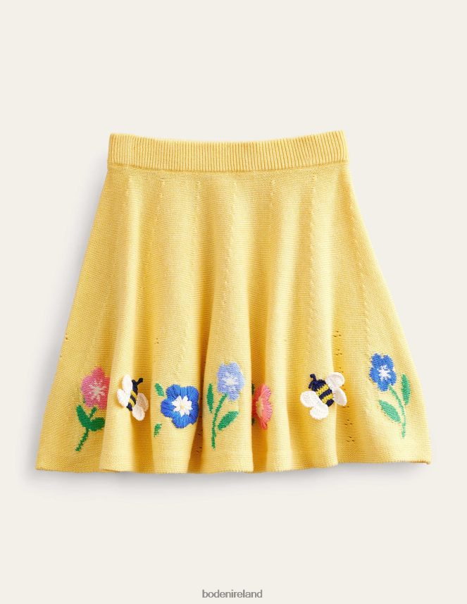 Soft Lemon Clothing Embroidered Knitted Skirt Boden Girls L466L62701
