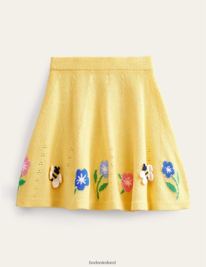 Soft Lemon Clothing Embroidered Knitted Skirt Boden Girls L466L62701