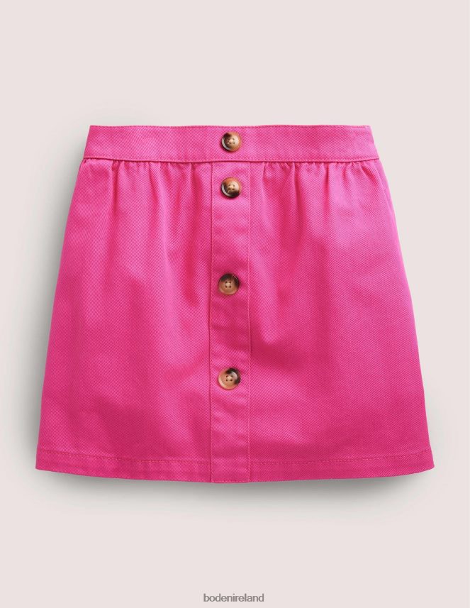 Tickled Pink Clothing Denim Button Through Skirt Boden Girls L466L62644