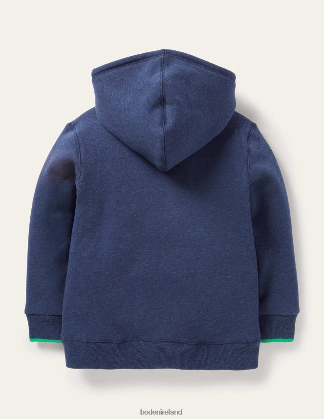 Blue Marl Clothing Borg Lined Zip-up Hoodie Boden Girls L466L6810