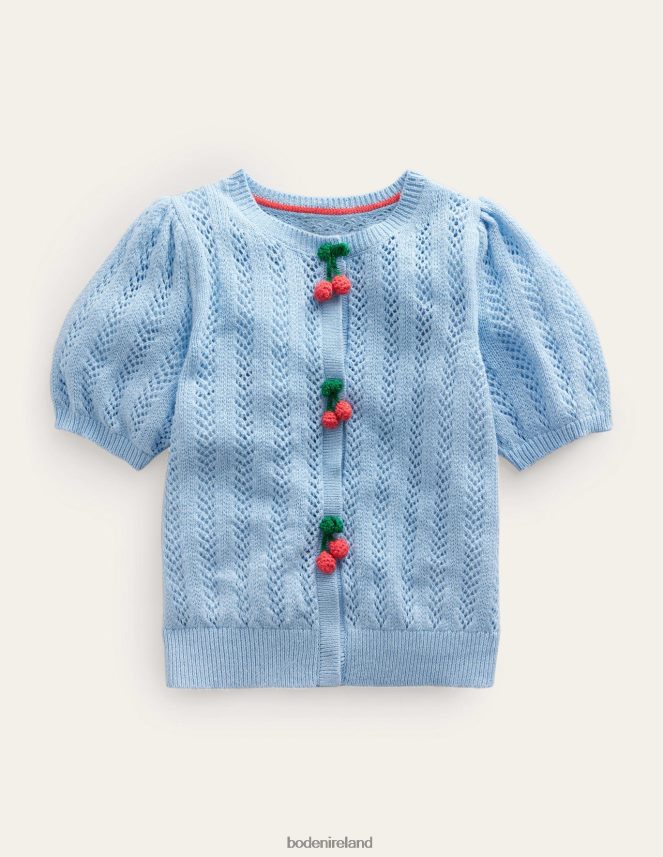 Brunnera Blue Clothing Fruit Crochet Cardigan Boden Girls L466L63217