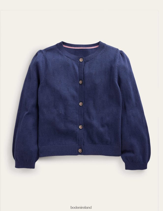 College Navy Clothing Cotton Cashmere Cardigan Boden Girls L466L63177