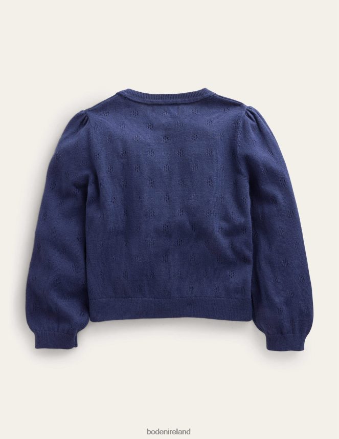 College Navy Clothing Cotton Cashmere Cardigan Boden Girls L466L63177