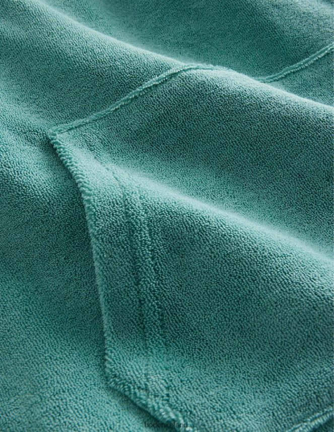 Cove Blue Clothing Towelling Hoodie Boden Girls L466L63187