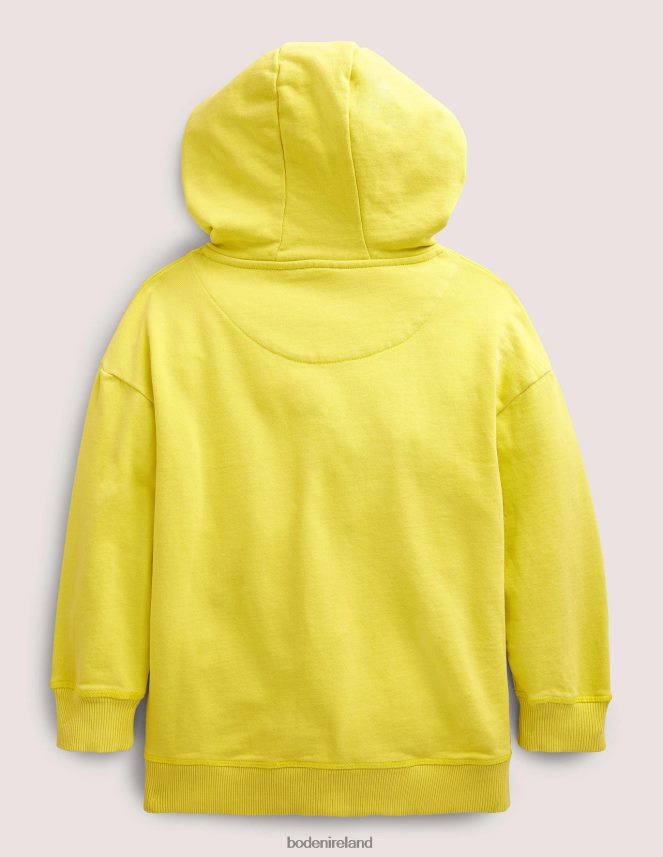 Gooseberry Yellow Clothing Garment Dye Hoodie Boden Girls L466L63050